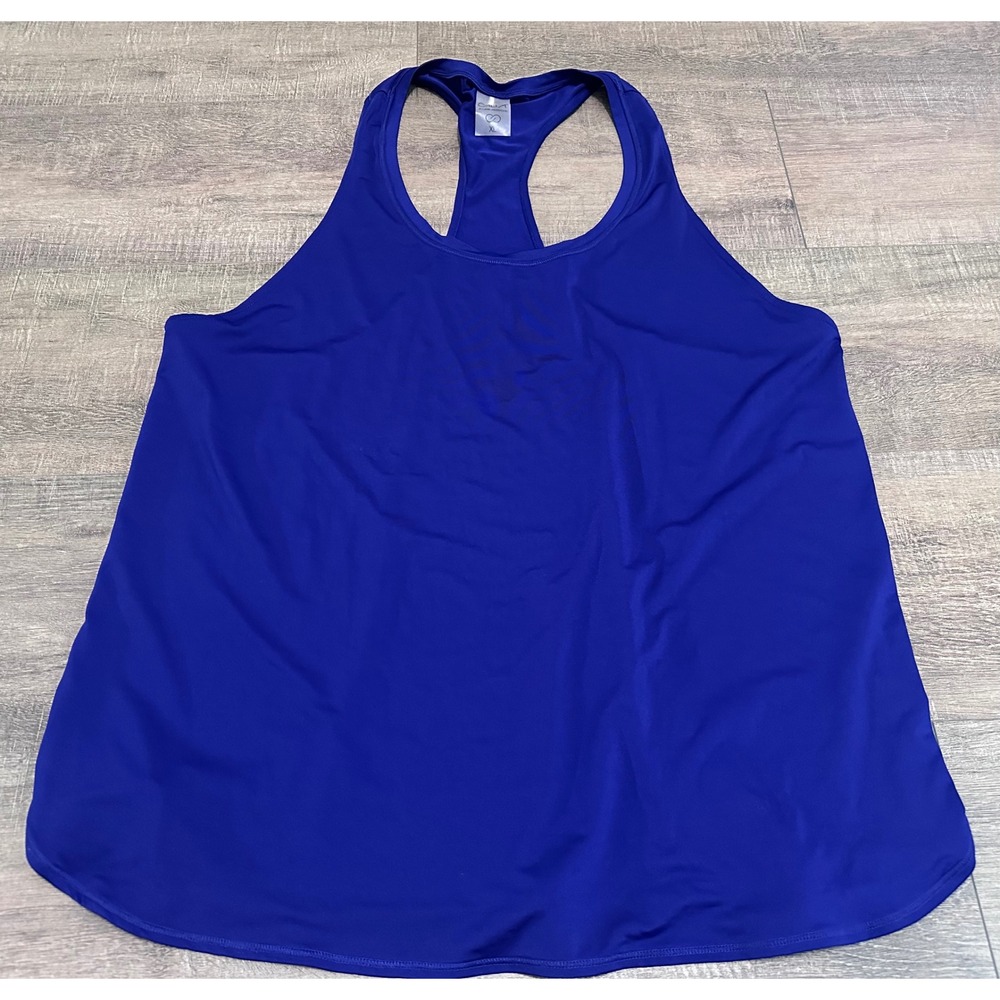 CALIA by Carrie Underwood Womens XL Royal Blue Racerback Active Tank Top